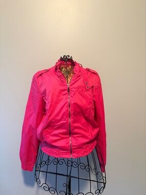 Maralyn & Me Vibrant Hot Pink Bomber Jacket